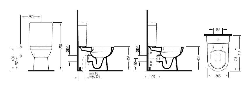 Sanitario bidé "Capri" (pack completo)