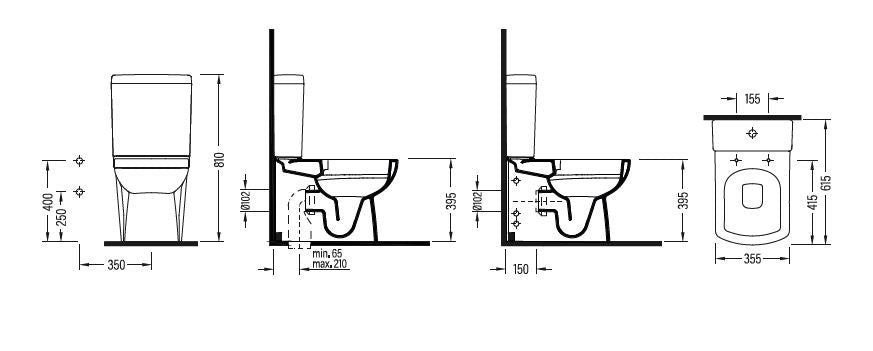"Goya" Bidet Toilet (complete pack)