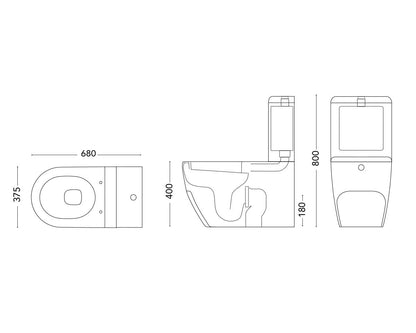 Sanitario bidé "PONTOS" (pack completo)